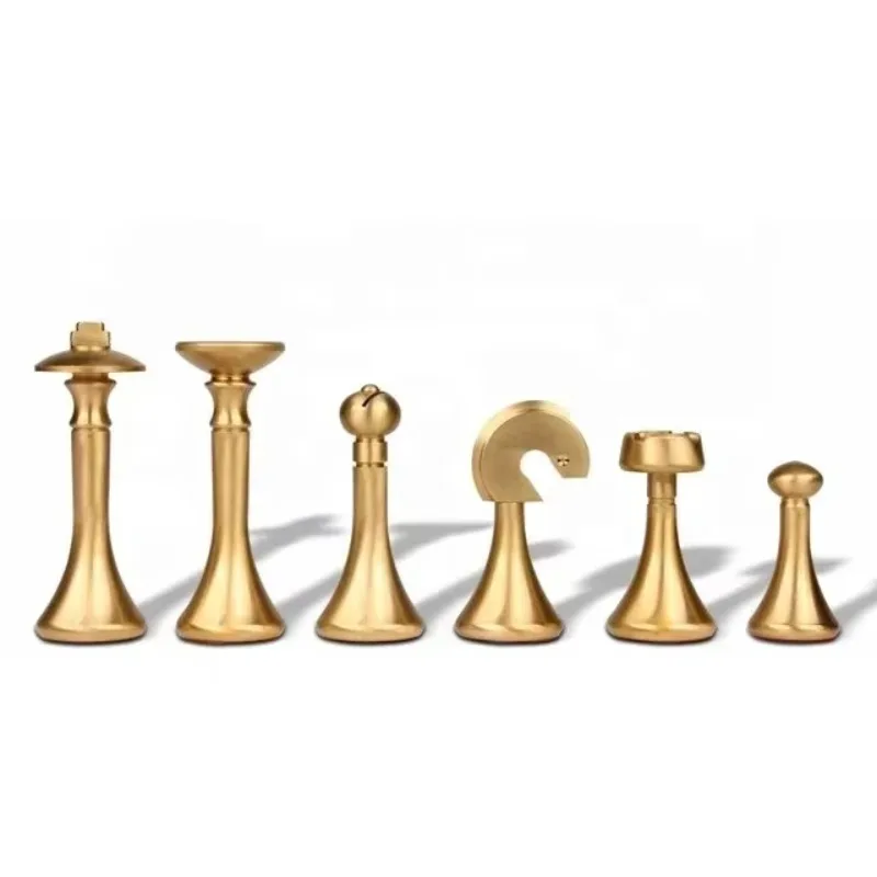أجزاء التصنيع باستخدام الحاسب الآلي الدقيقة الجديدة باستخدام الحاسب الآلي مخصص الصلبة النحاس الشطرنج الكلاسيكي مجموعة الشطرنج عالية الجودة