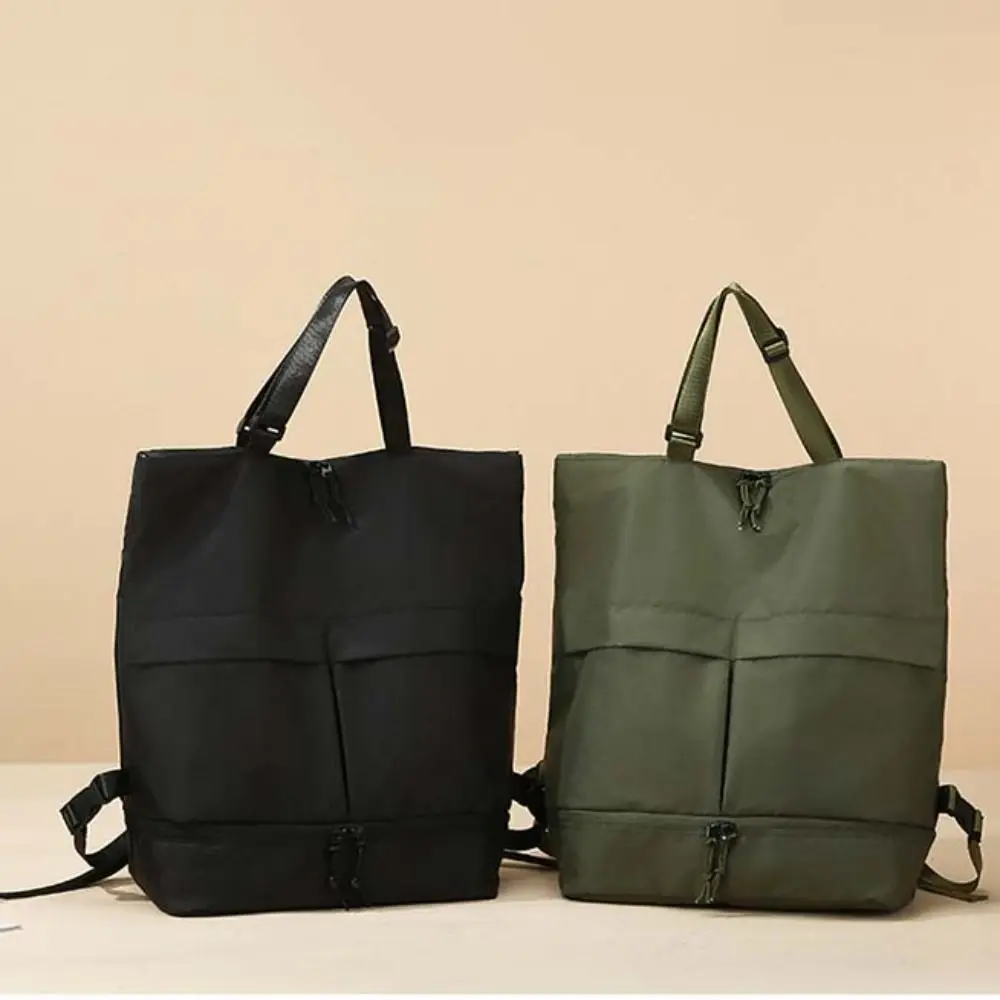 أكسفورد القماش حقيبة ظهر قابلة للطي المحمولة سعة كبيرة اللياقة البدنية حقيبة كتف حقيبة يد مقاوم للماء طلاب المدارس على ظهره التسوق