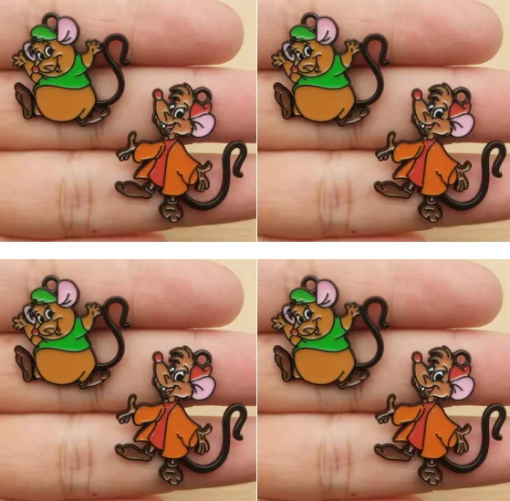 Lot 10 Pcs cartoon  Pendants Charms Jewelry Making  Earrings Pendants Necklaces Bracelets DIY Accessories gift
