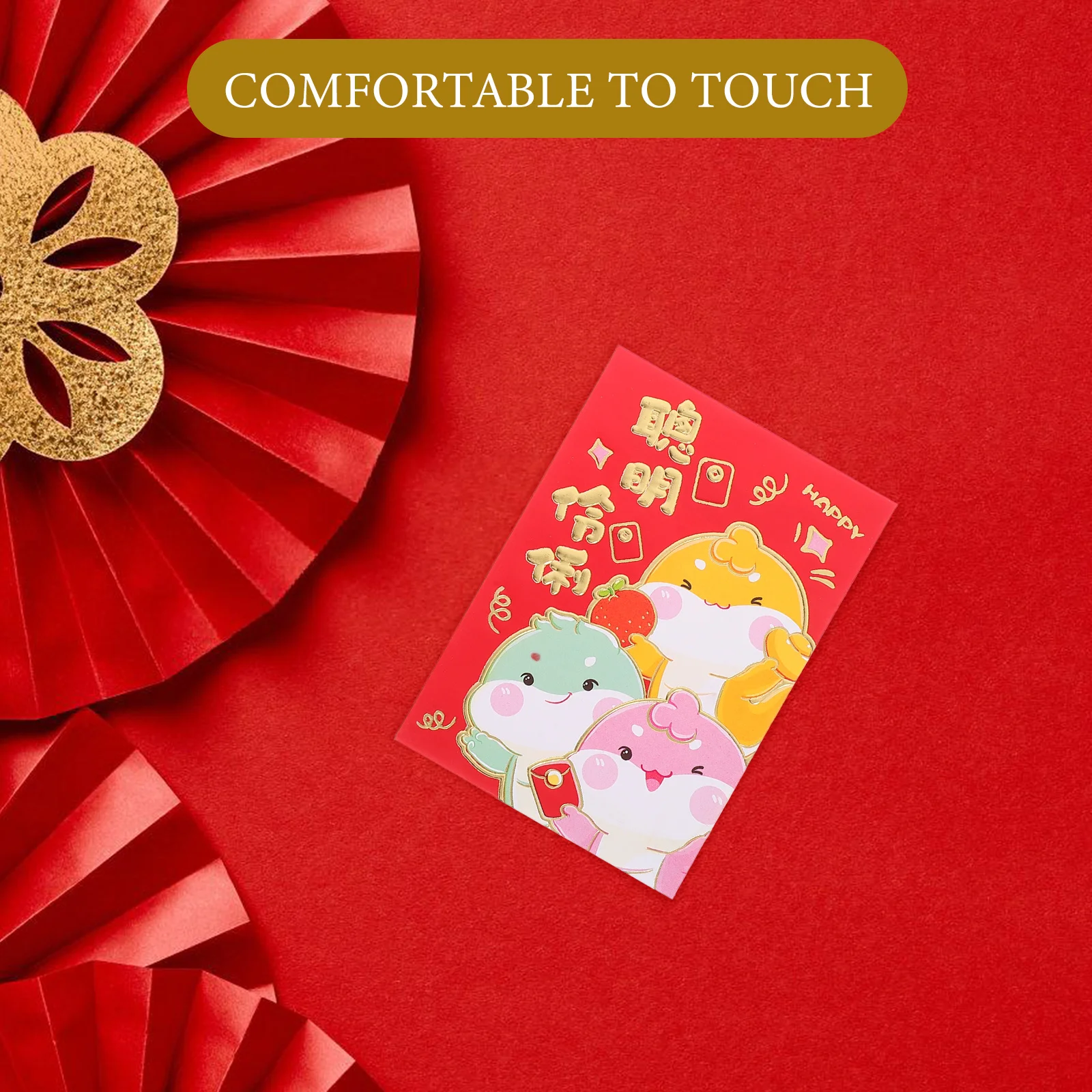 Imagem -05 - Lai Shi Feng Hong Bao Decorações de Ano Novo e Envelope em Dinheiro Envelopes Vermelhos Chineses Dinheiro da Sorte Lunar Tradicional 60 Pcs