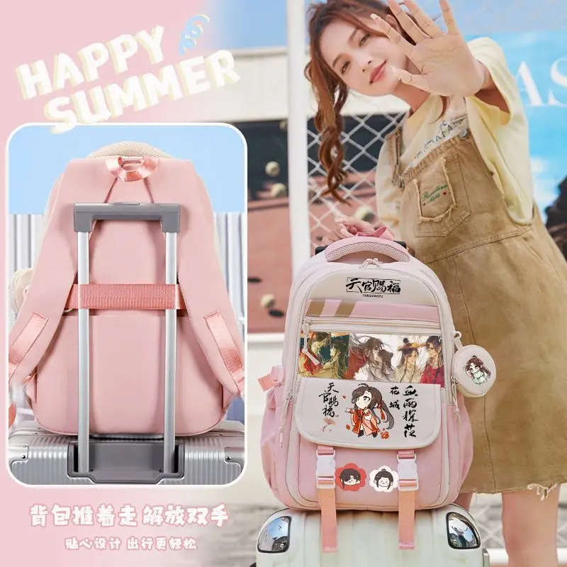 Heaven Official's Blessing Merchandise Backpack Hua Cheng Xie Lian Cute Anime Middle Students Elementary School Boys And Girls