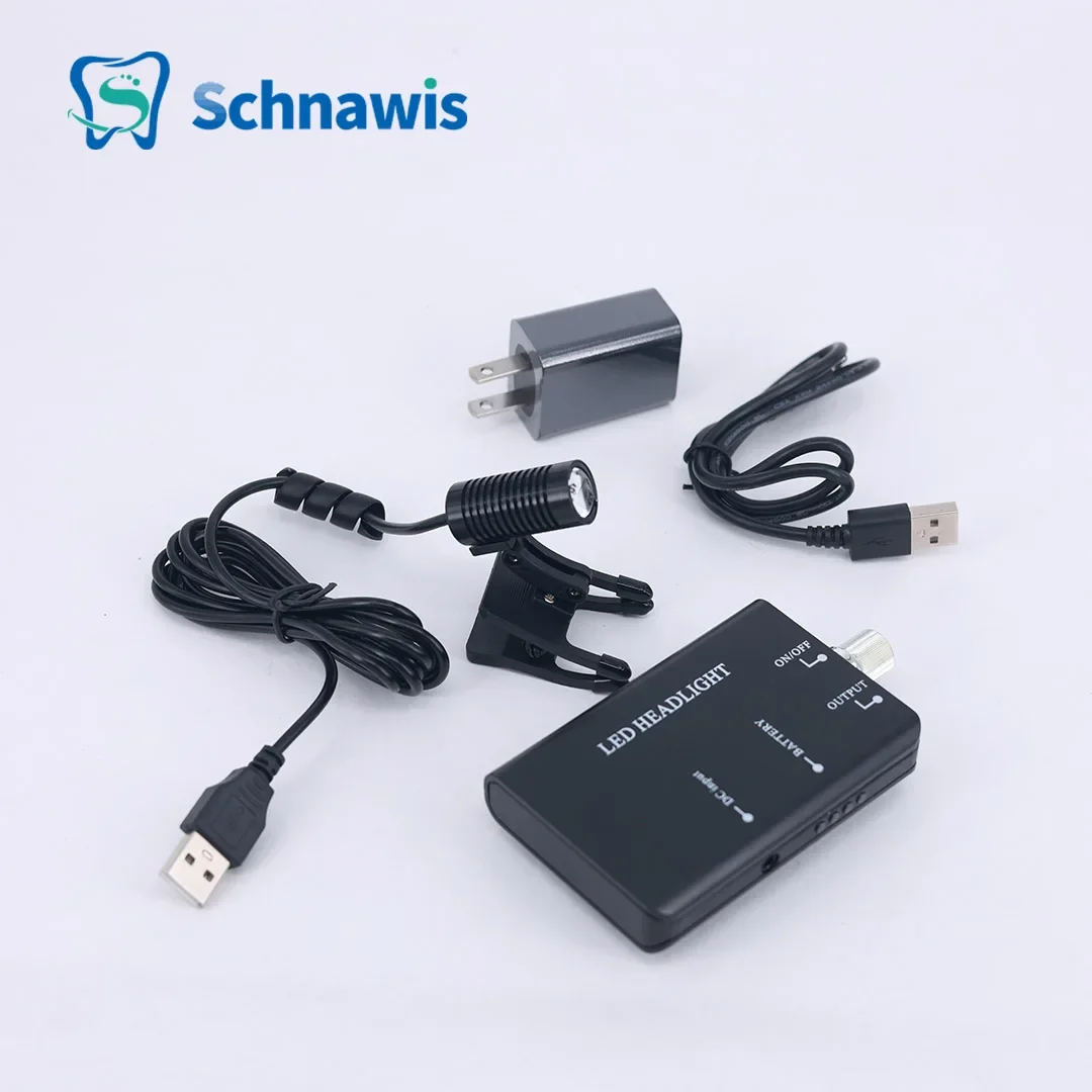 Dental Headlight 5W Belt Clip Type Headlamp For Dental Loupes Lab Medical Magnifier Magnification Binocular