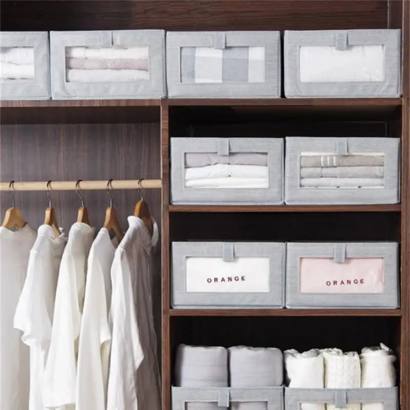 2023 Foldable Storage Box Foldable Storage Box Non-woven Fabric Storage Box Non-woven Fabric Storage Organizers Japanese Style