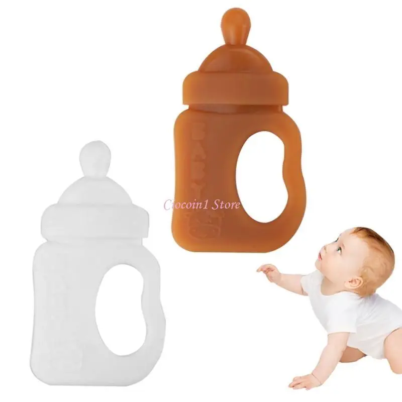 y1ub اطفال طفل صغير مضغ التسنين ألعاب الطفل سيليكون تيثيري لعبة التمريض