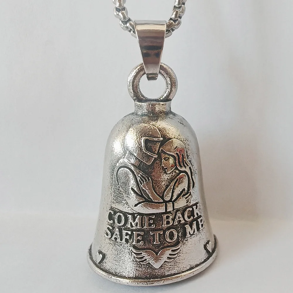 Personalized Versatile Motorcycle Lucky Riding Punk Hip Hop Home Bell Necklace with Accessories
