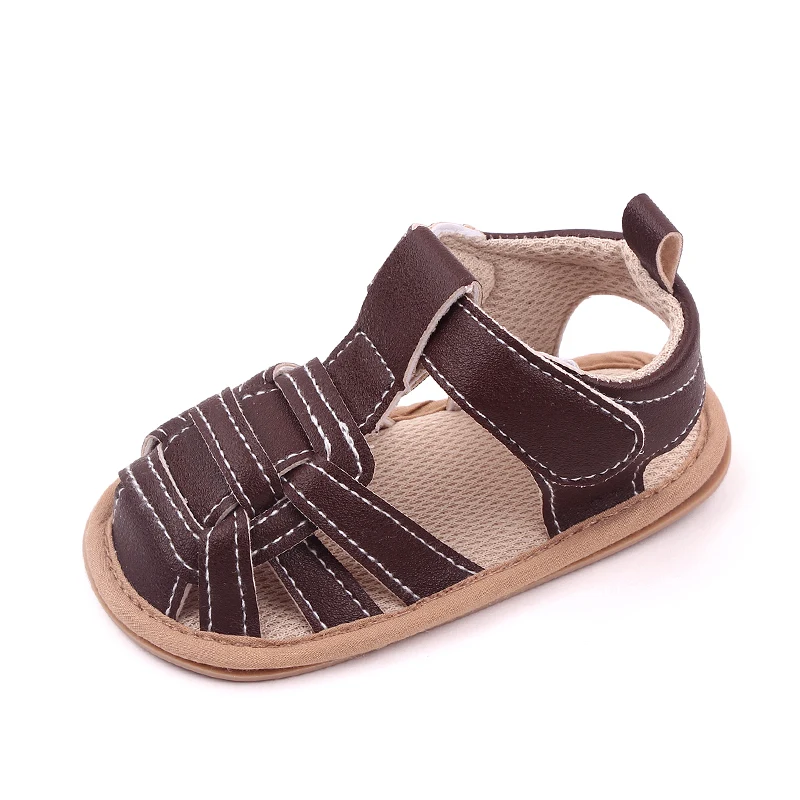 

Baby Boys Girls Summer Open Toe Sandals Newborn Infant Soft Sole Non-Slip First Walkers Shoes