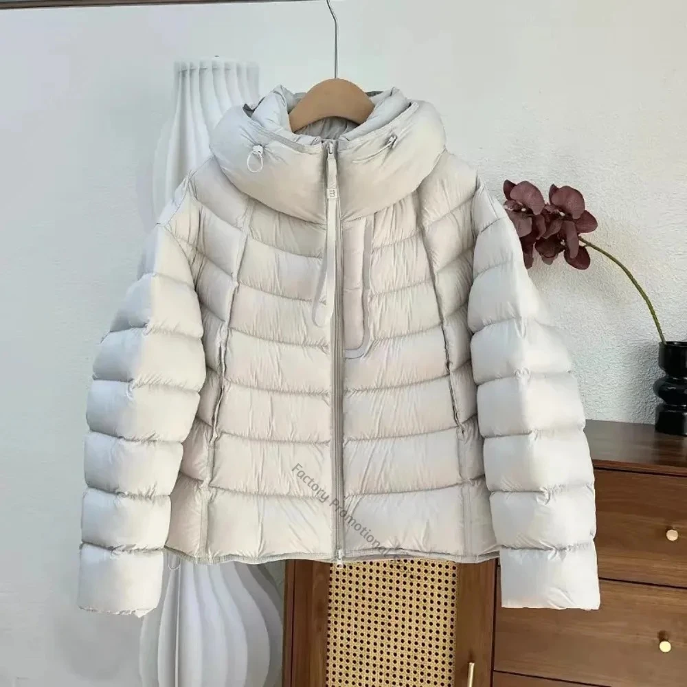 Women's Winter Down Jacket Warm Duck Down Winter Coat with Lightweight Down Padding for Casual Wear Commuting Autumn Winter