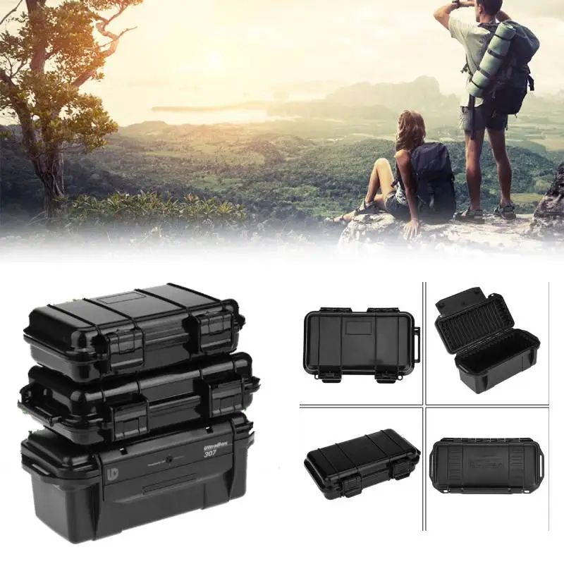 3 Types Outdoor Shockproof and Pressure proof Waterproof Sealed Box Survival Storage Case Outdoor Storage Case Waterproof Case