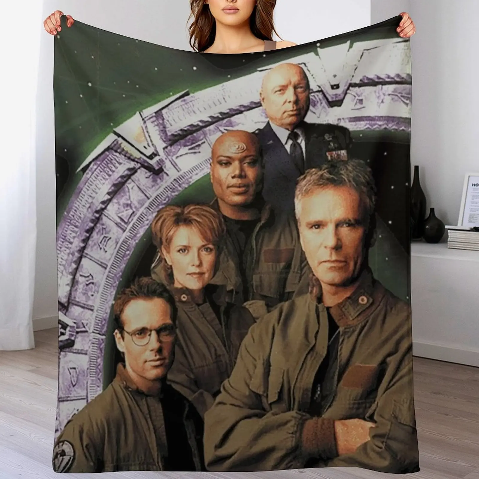 

Stargate SG1 Throw Blanket Reusable Durable Soft Blanket for All Seasons