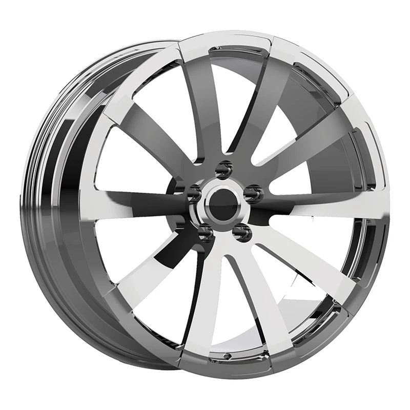 

Passenger Car Wheel Hub Two Piece 19 20 21 22 23 24 26 Inch All Chromium Deep Lip Spoke Alloy Forged Wheel