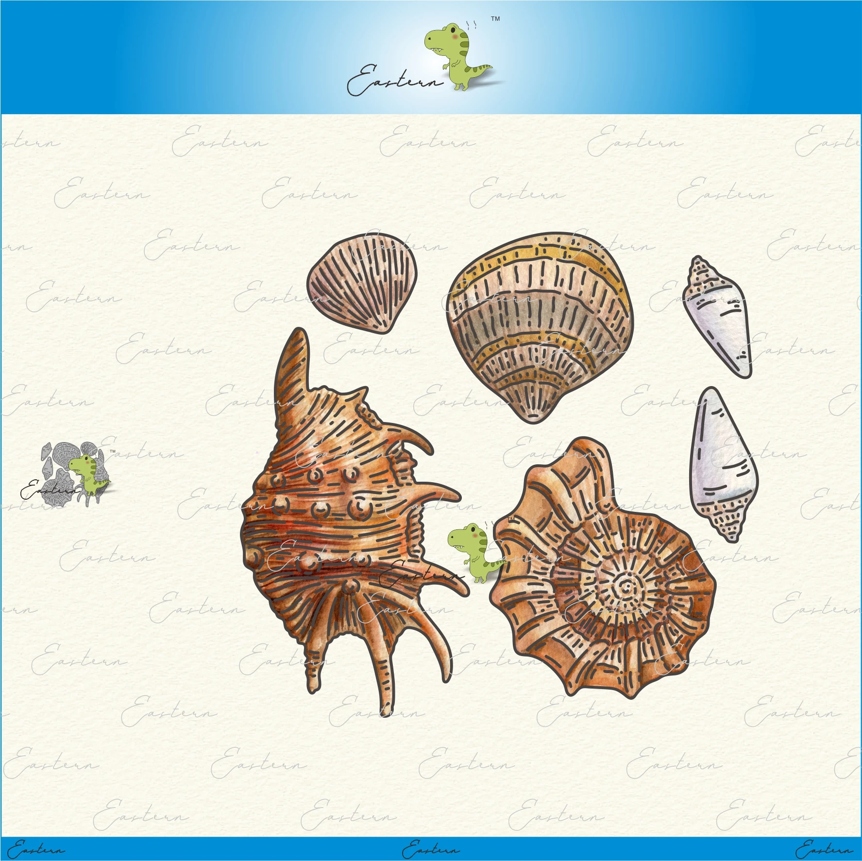 

Shells metal cutting dies 2022 new DIY molds Scrapbooking Paper Making die cuts crafts Printed Sheet