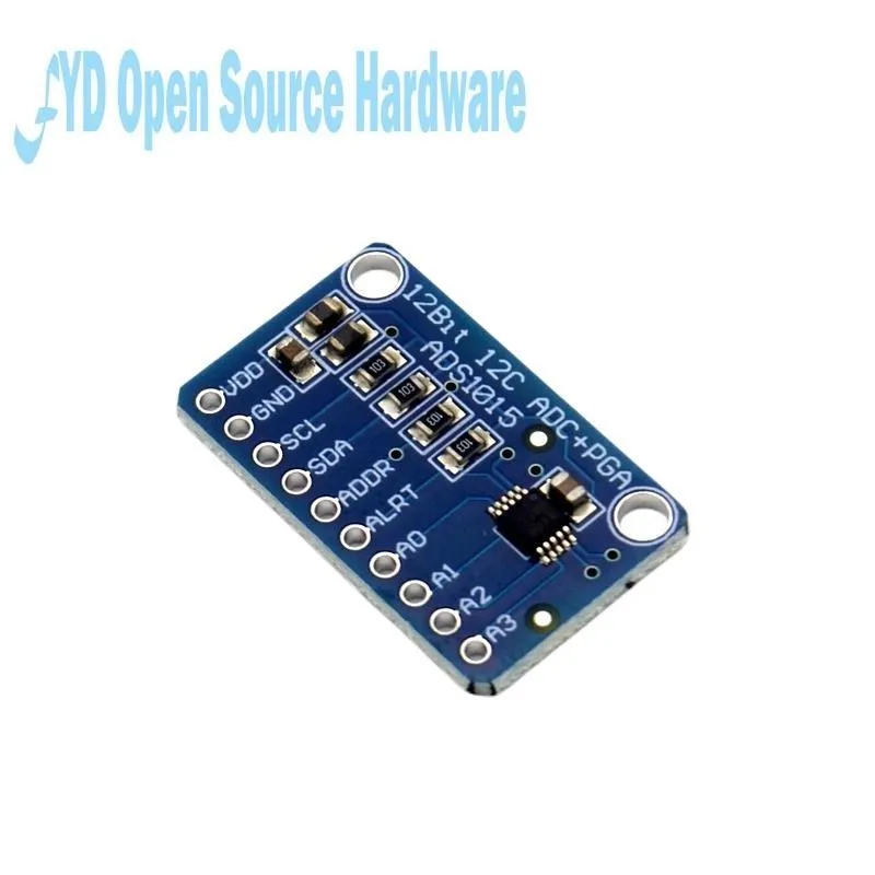 ADS1115/ADS1015 16-Bit ADCs 4-Channel Analog-to-Digital Ad Conversion blue Module Adjustable for raspberry PI