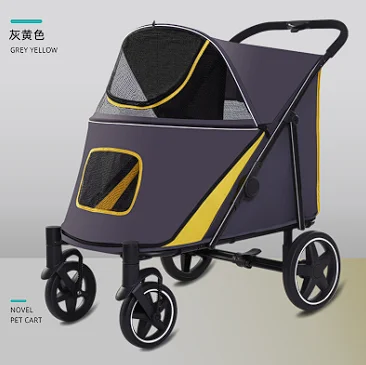 Dog Stroller for Large Pet Jogger Stroller Breathable Animal Stroller with 4 Wheel and Storage Space Pet Cart