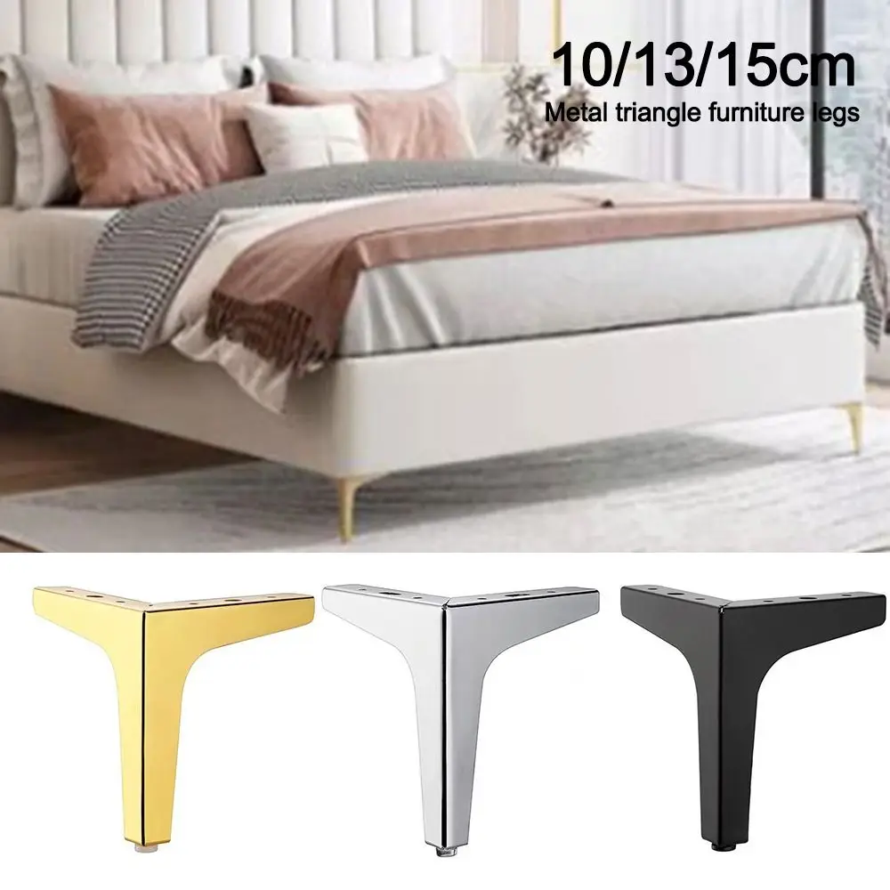 Metal Furniture Legs Triangle Replacement Nightstand Storage Box Leg Anti Scratch Wear-resistant Cabinet Legs