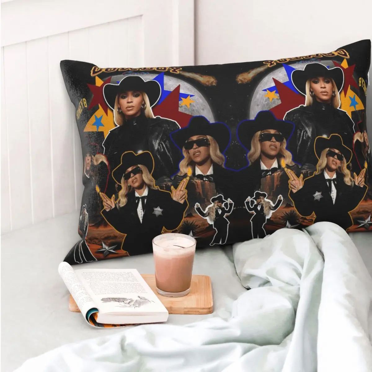 Cowboy Carter Beyonce New Album Rectangle Pillowcase Cushion Cover Decor Bedroom Bed Home Comfort Throw Pillow