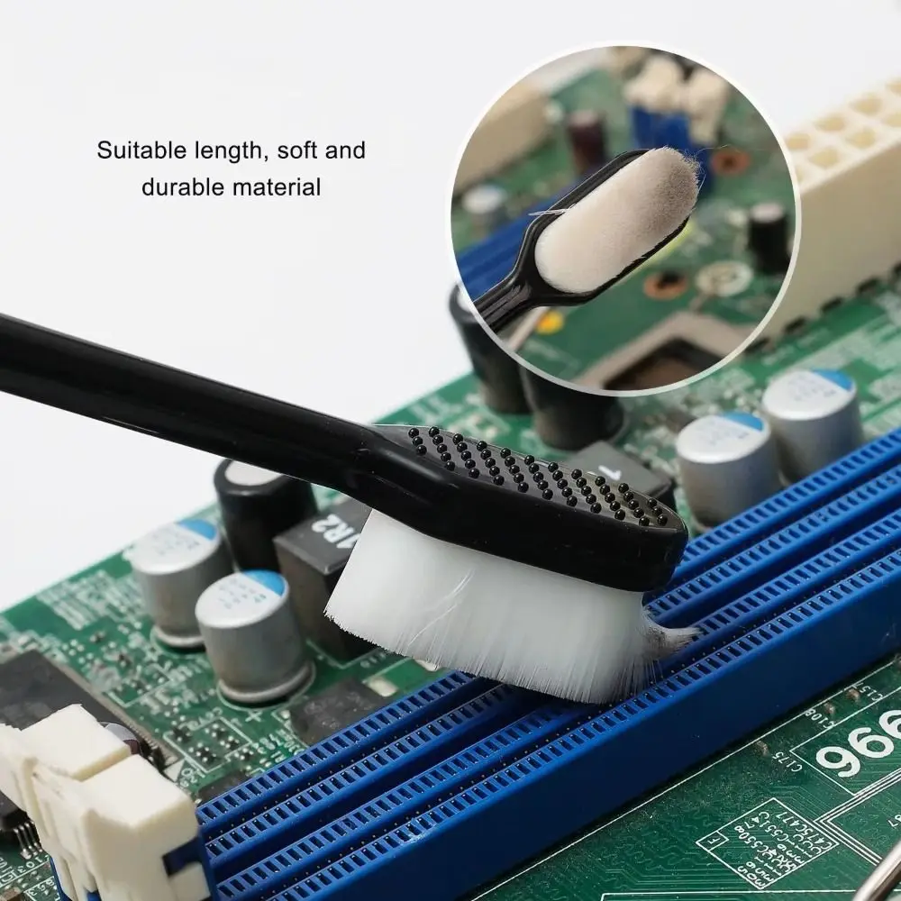 1/3/5Pcs 18cm Anti Static Fiber Brush Synthetic Fiber Soft Bristle Motherboard Cleaning Brush Plastic Lint Free
