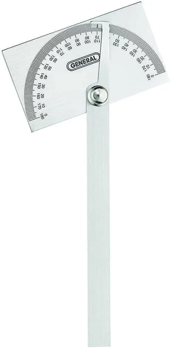 

Stainless Steel Angle Protractor with Adjustable Arm for Carpentry and Woodworking