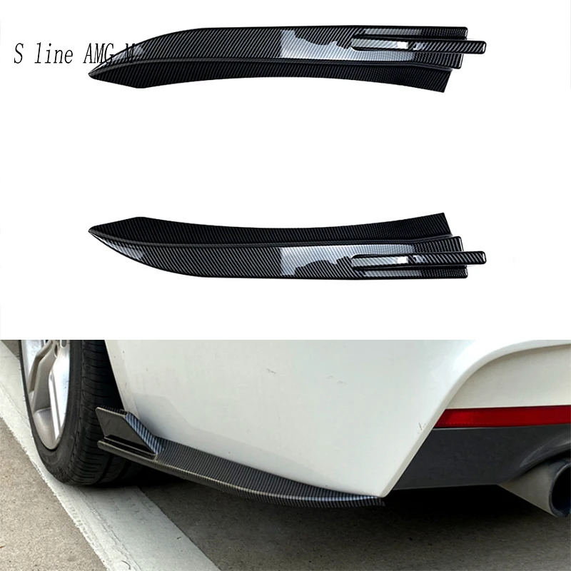 لسيارات BMW 3 Series F30 F31 2013 ‐ 2019 غطاء الحاجب الأمامي للسيارة ملصق الكسوة الخارجي للسيارات ملحقات فتحة التهوية المصد الخلفي #6