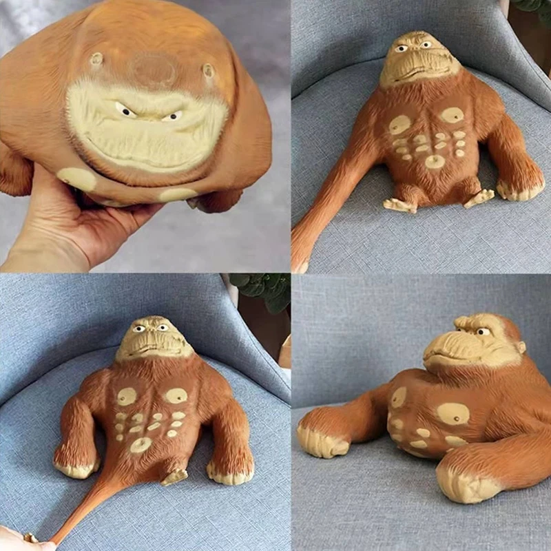 Creative Big Giant Antistress Orangutan Decompression Tricky King Toy Squishy Elastic Monkey Funny Gorilla Chimpanzee Kids Gift