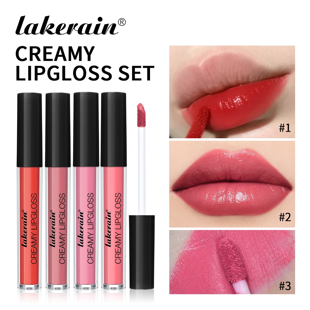 4Pcs Creamy Lip Glo…