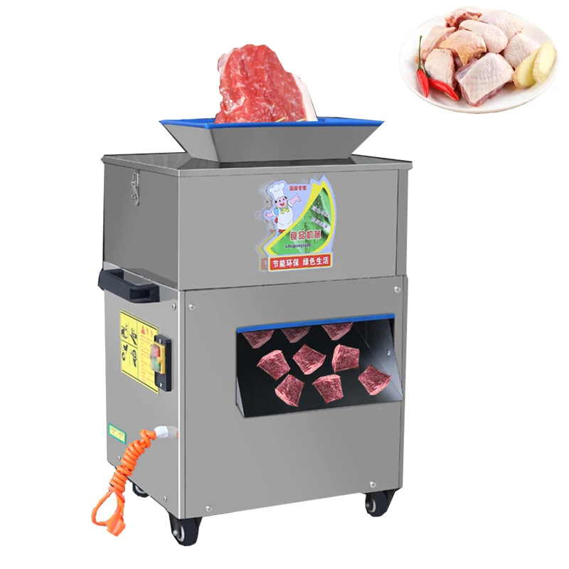 2200W Electric New Arrival Commercial Meat Slicer Chicken Cube Cutting Machine Automatic Meat Cutter For Sale