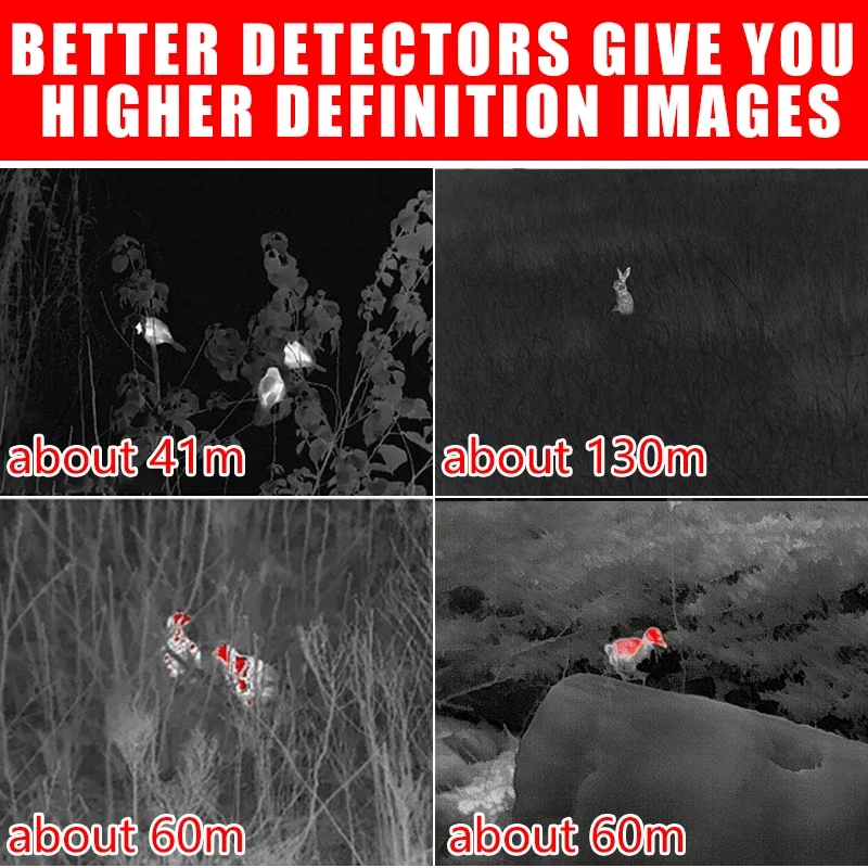 GisTer TD210 Monocular Thermal Imager for Hunting Day and Night Vision Telescope Outdoor Animal Observation TD210