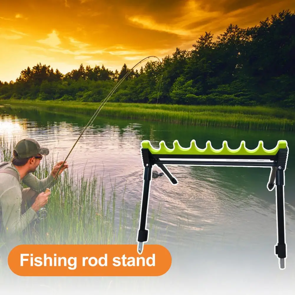 

Telescopic Fishing Rod Holder Durable Construction High Stability Strong Load-bearing Non-Slip Fishing Pole Organizer Tools