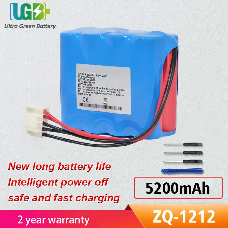 

UGB New ZQ-1212 Battery For CONTEC ZQ-1212 JHT-99F-00 rechargeable Medical battery 14.4V 5200mAh