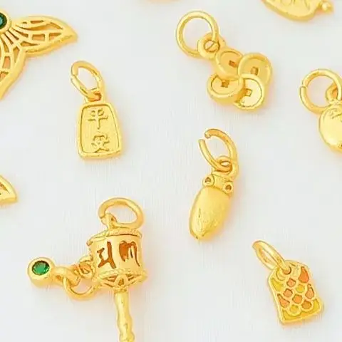 

Набор из 18-каратного песочного золота с медным покрытием, циркониевый кулон-бабочка Сучжоу, браслет ручной работы «сделай сам», аксессуар для ожерелья, материал