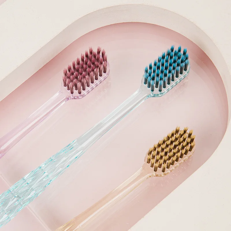 Crystal Toothbrush Adult Set Soft Bristle Brush High-quality Family Set Wide Head Cleaning Teeth Care Gum Oral Healthy