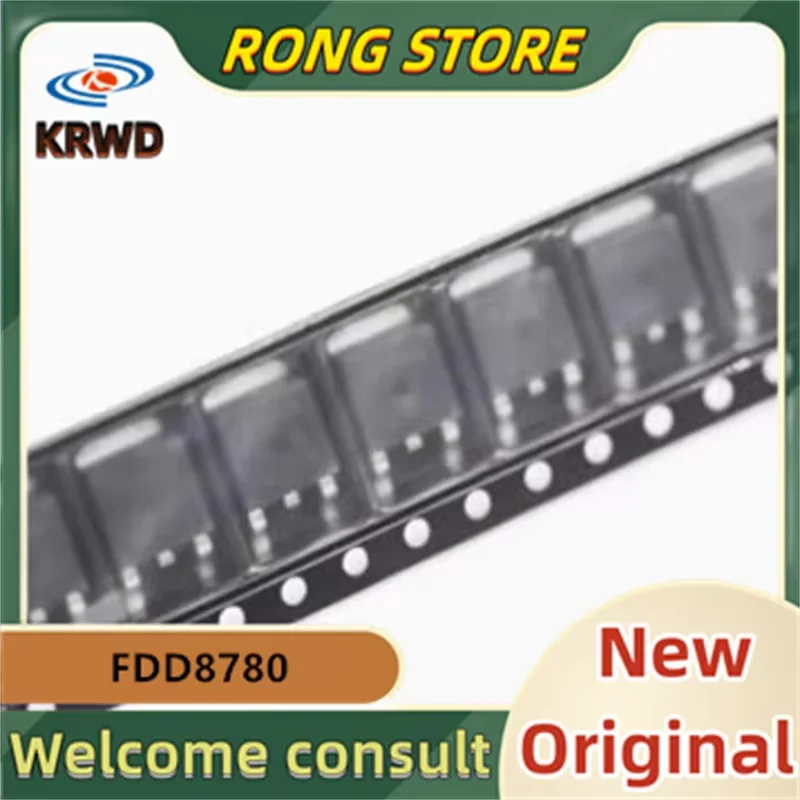 30 قطعة FDD8780 رقاقة جديدة ومبتكرة IC 8780 TO-252 N-قناة ترانزستور بتأثير ميداني MOS