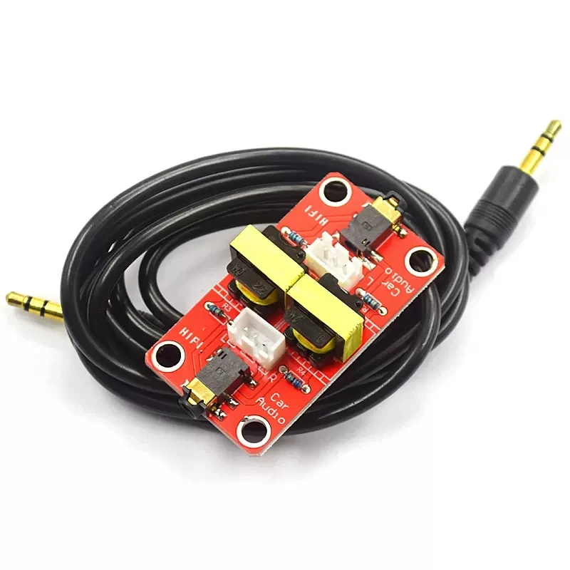 Stereo Audio Isolator Vehicle Common Ground Suppression Interference Noise Isolation Module Transformer Coupler