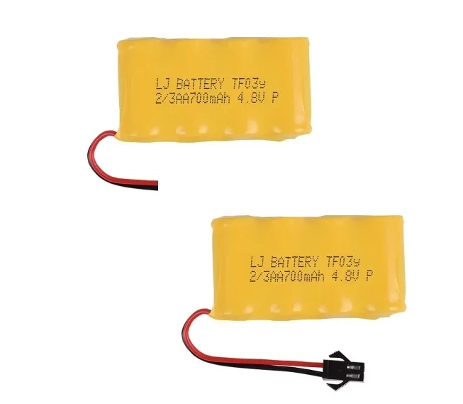 2318D 2320 2314 4.8V 700Mah 2/3AA NI-CD M Batterij Vervorming Robot Afstandsbediening Voertuig Oplaadbare Batterij