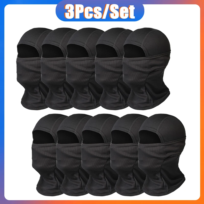 Motorcycle Balaclava Sun Protection Full Face Mask Breathable Mesh Airsoft Mask Balaclava Bicycle Cycling Head Cover Unde