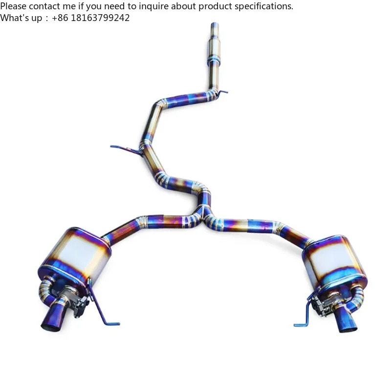 1.5mm SS304 Valvetronic Cat-Back Exhaust System for Audi A4 B9 2.0T 2016-2023 Sport Muffler Valve Control Performance Upgrade