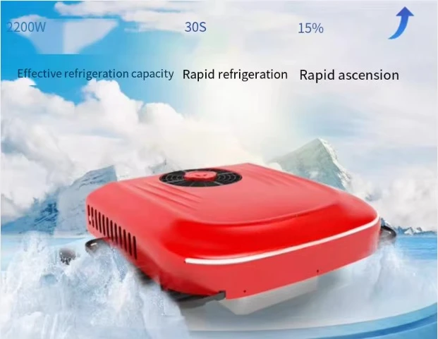 كامبر RV سقف كهربائي 12 فولت تكييف الهواء على السطح 12 فولت شاحنة 24 فولت مكيف هواء لوقوف السيارات #3