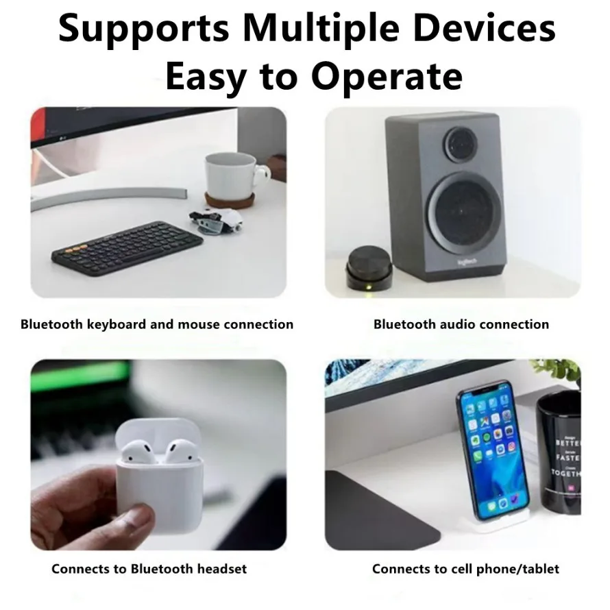 Adattatore Bluetooth USB wireless Bluetooth 5.3 per adattatore dongle per PC Mouse wireless Keyborad Ricevitore audio musicale Trasmettitore USB