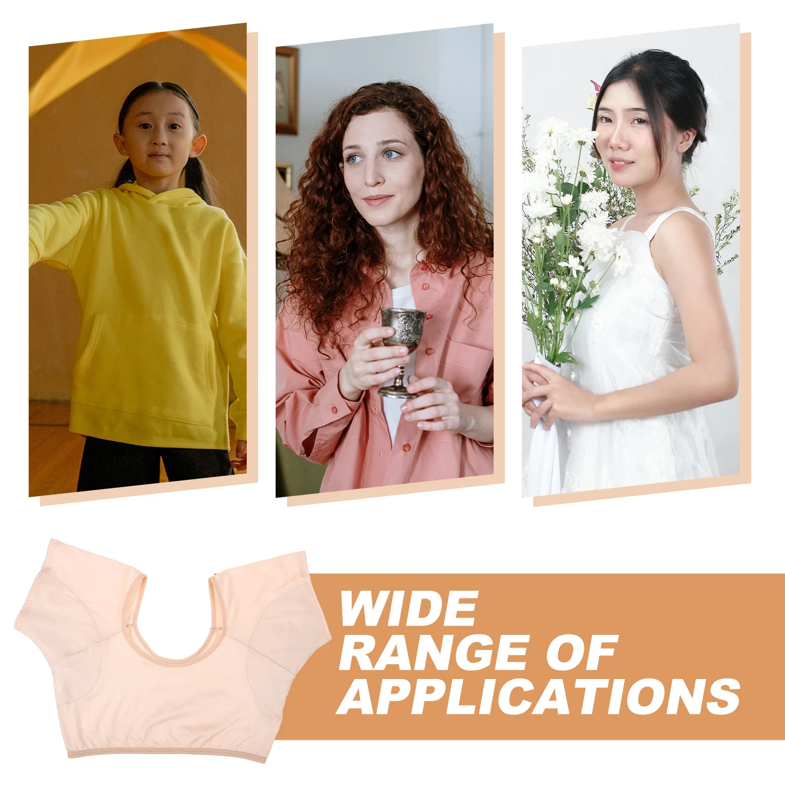 3 قطعة اللياقة البدنية سترة يوجا Chinlon تحت الإبط سترات العرق النساء مقاوم للعرق الصيف الإبط منصات امتصاص الرطوبة مكافحة وصمة عار #6