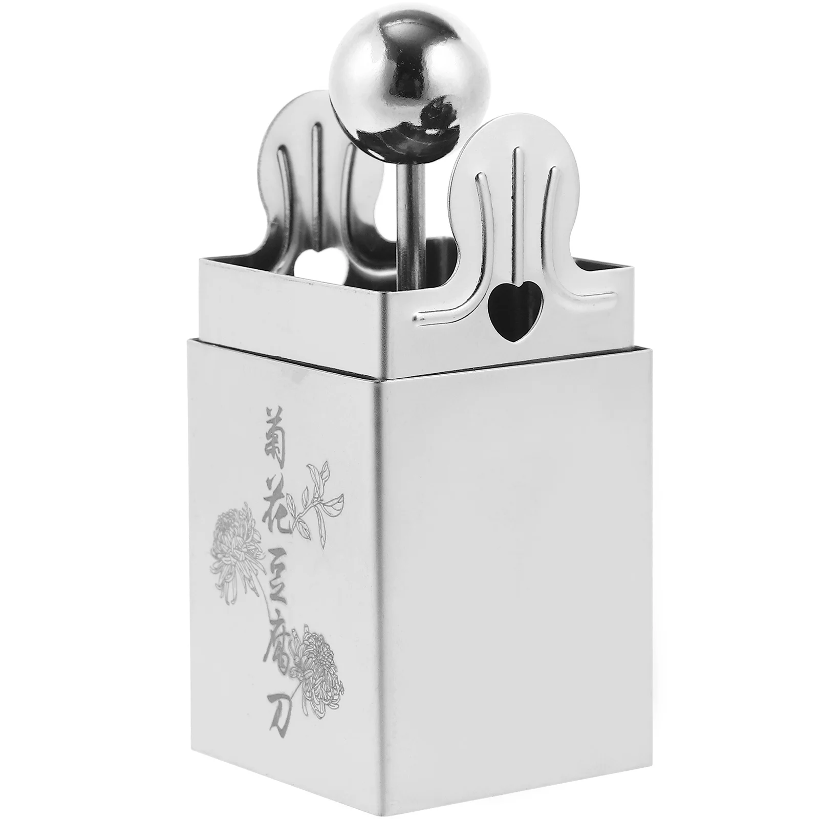 

Stainless Steel Tofu Cutter Mold Manual Slicer Press Shredder for Tofu Cheese Chrysanthemum Shape Cutter