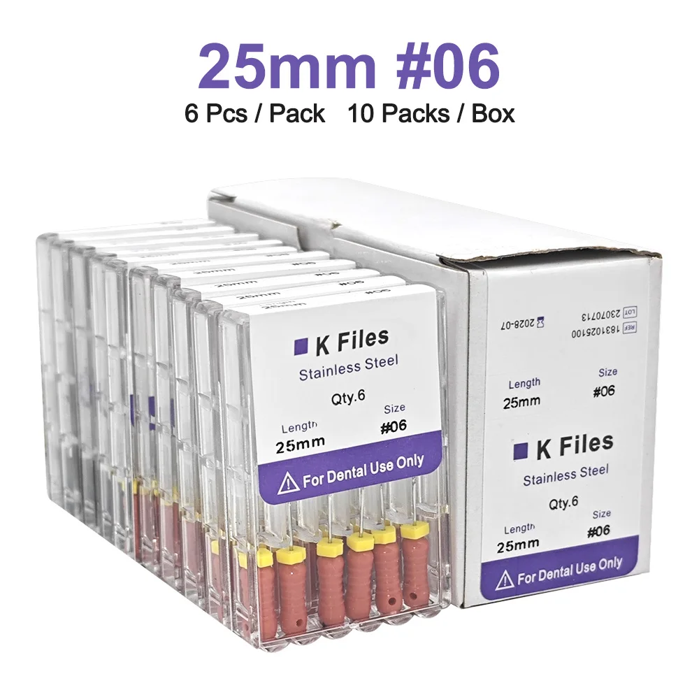 ELIJAH 60Pcs Dental K Dateien 21mm/25mm Edelstahl Hand Verwenden Wurzel Kanal Dateien Endodontie Instrumente zahnarzt Behandlung Werkzeuge
