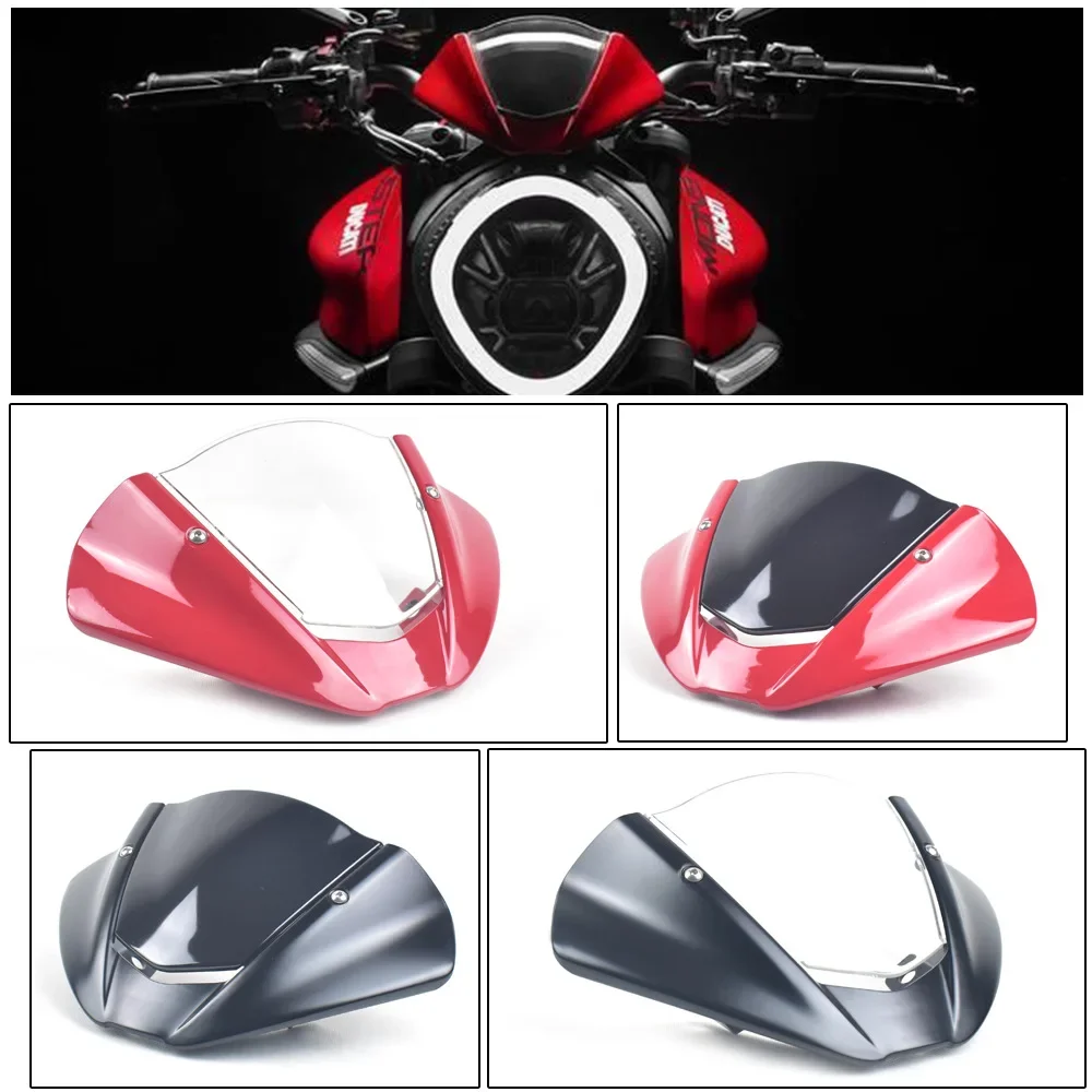

Motorcycle Windshield Wind Screen Shield Deflector Cover Accessories For Ducati MONSTER 950 Monster 937 2021 2022