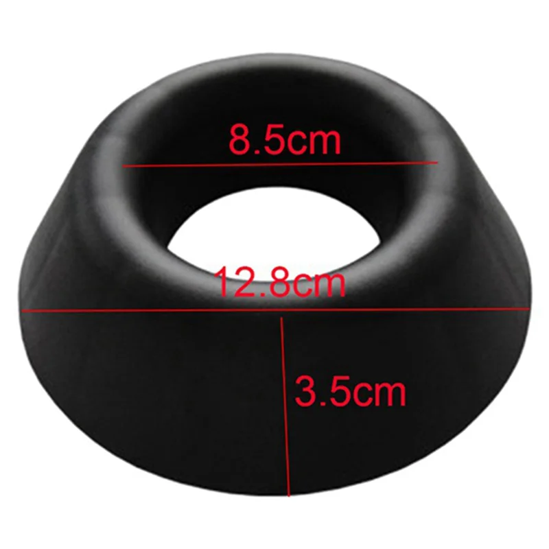 

A12E-3 Pack Ball Stands Ball Holder Ball Stands Basketball Football Plastic Display Stand Base Black