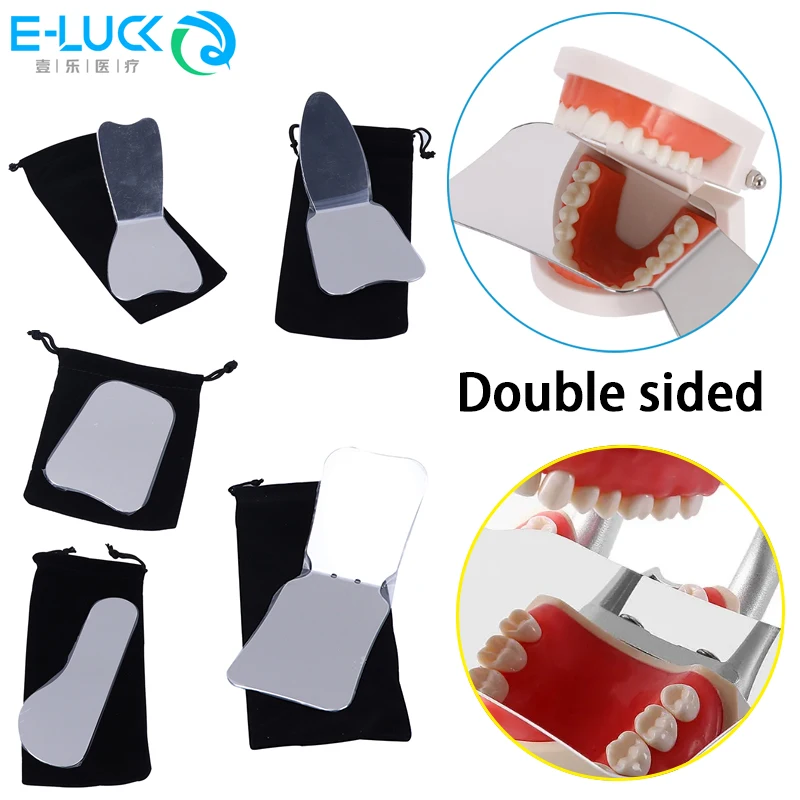 

Dental Photography Mirrors Autoclavable Intra-Oral Orthodontic Stainless Steel Reflector Double Sided Dentistry Tool