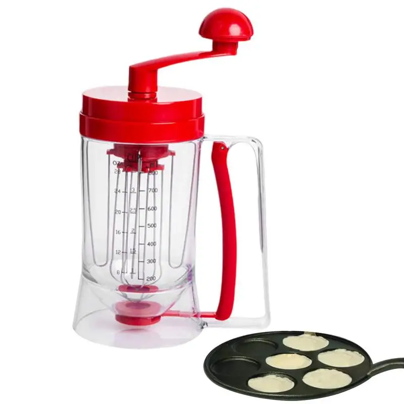 Hand Batter Dispenser Baking Flour Paste Dispenser For Pancake Cupcakes Cake Muffins Measuring Funnel Pastry Dough Dispensador