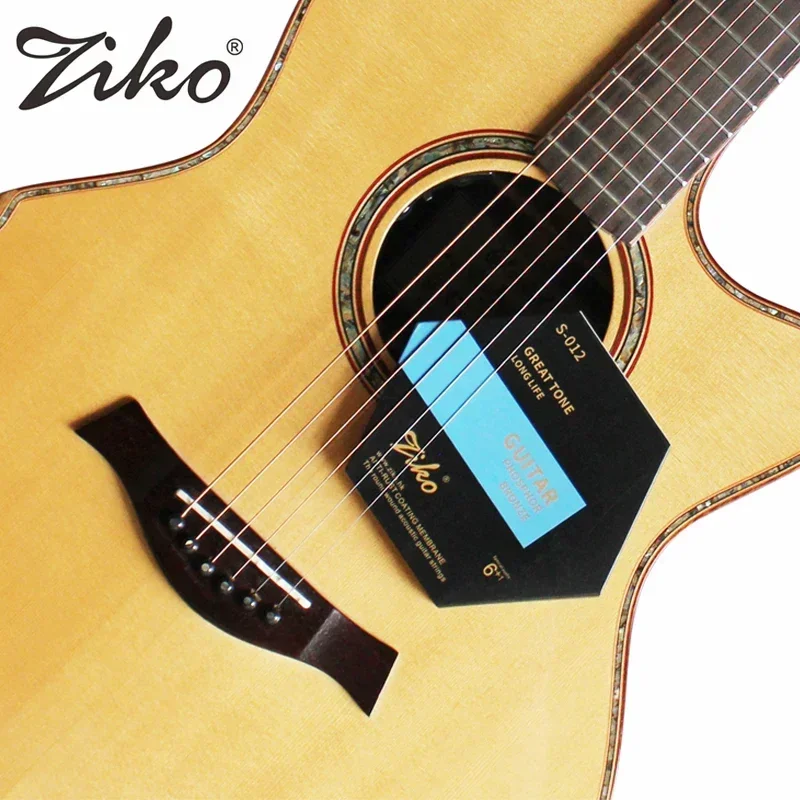 ZIKO Acoustic Guitar Strings S-012 Hexagonal Steel Core Phosphor Bronze Wound Guitar Strings Folk Guitar Parts & Accessories