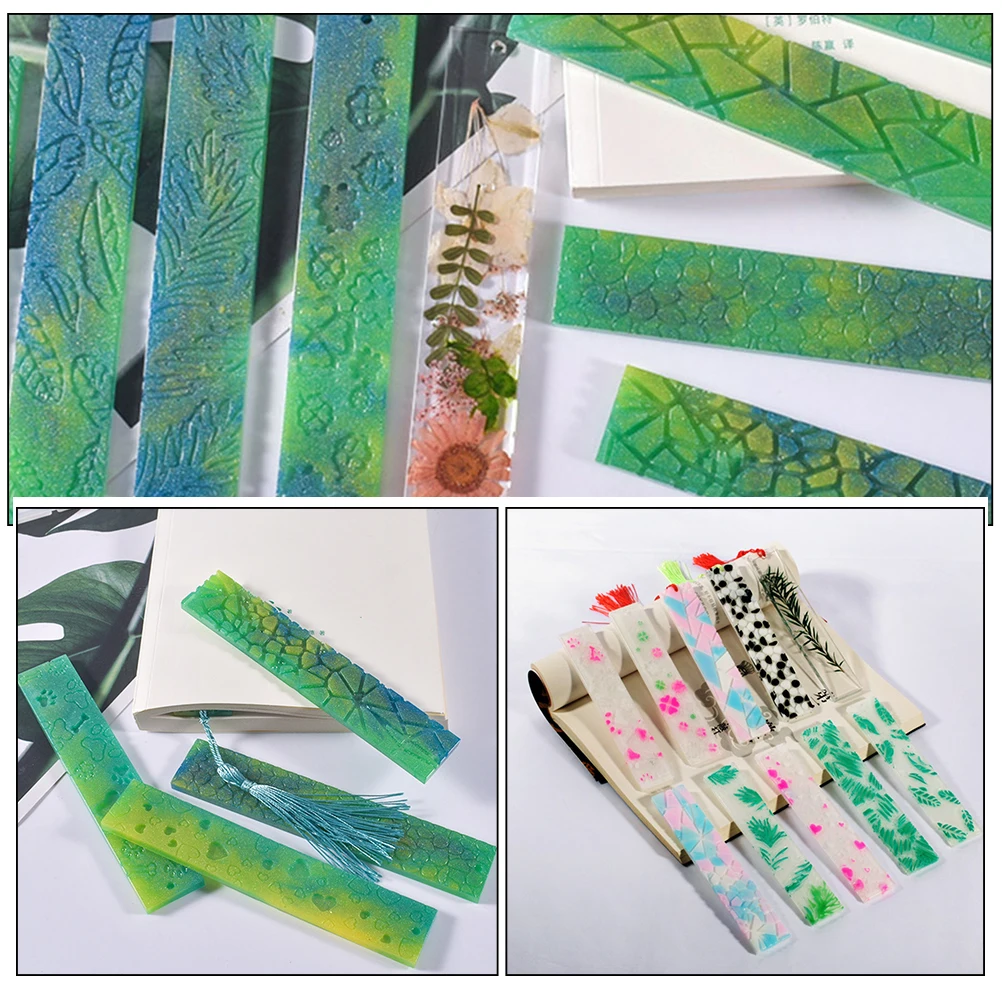 

2pcs Leaf Mold for Epoxy Resin Silicone Bookmark Making Jewelry Crafts Supplies Smooth Resin Molds Silicone Surface Durabl