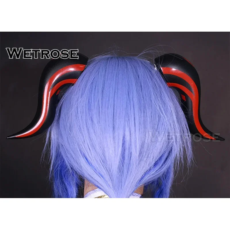ZA01 【Wetrose】en Stock disfraz de Cosplay Ganyu SSR Genshin Impact Gan Yu conjunto completo peluca zapatos HalloZa0 @