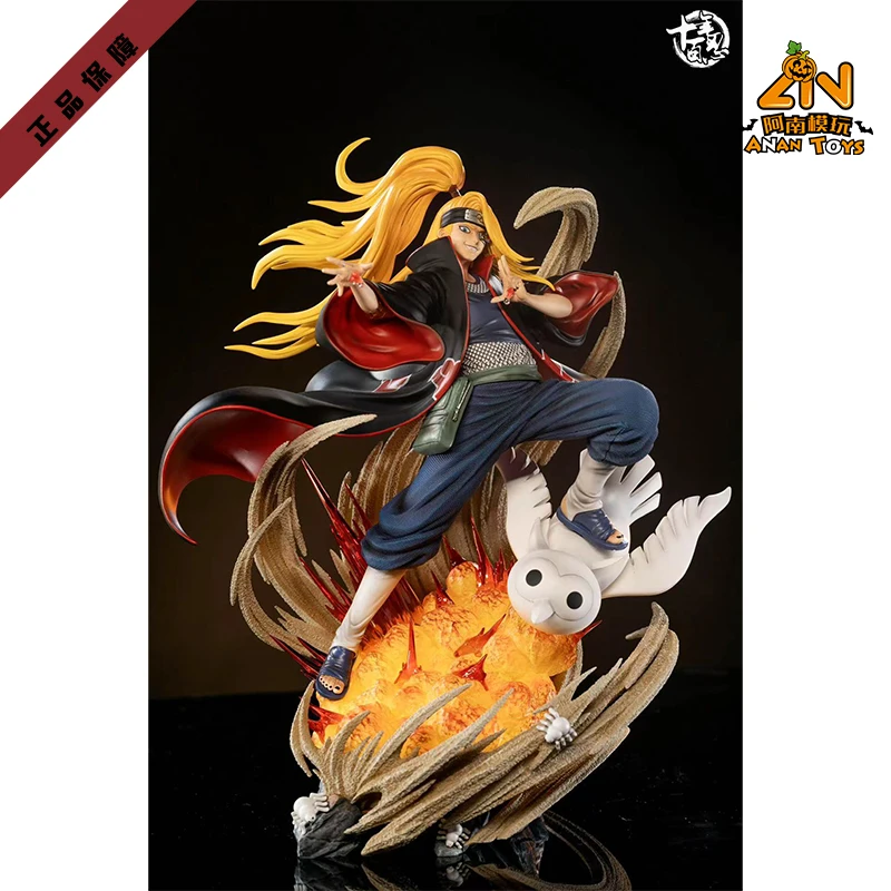 Voorverkoop 26.5Cm Naruto Gk Deidara Anime Actiefiguur Limited Edition Standbeeld Ornament Model Garage Kit Pop Speelgoed Cadeau