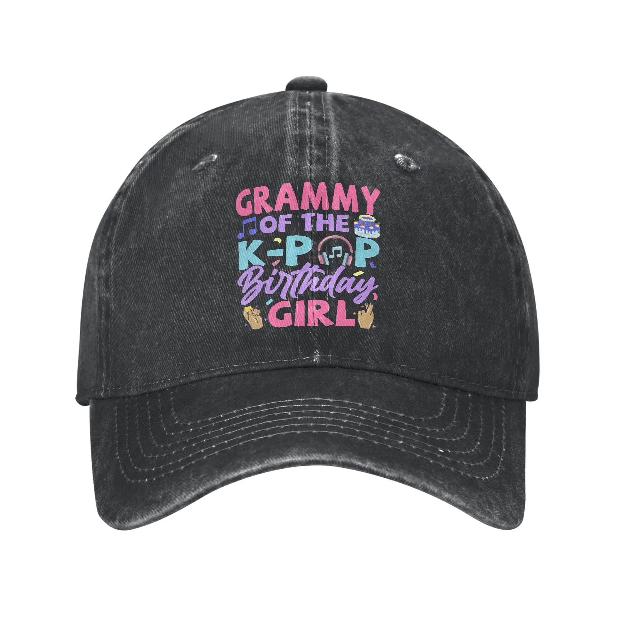 Gorra de béisbol con visera de algodón para amantes de la música coreana K-Pop Birthday Girls, estilo Crazy, con protección Snapback