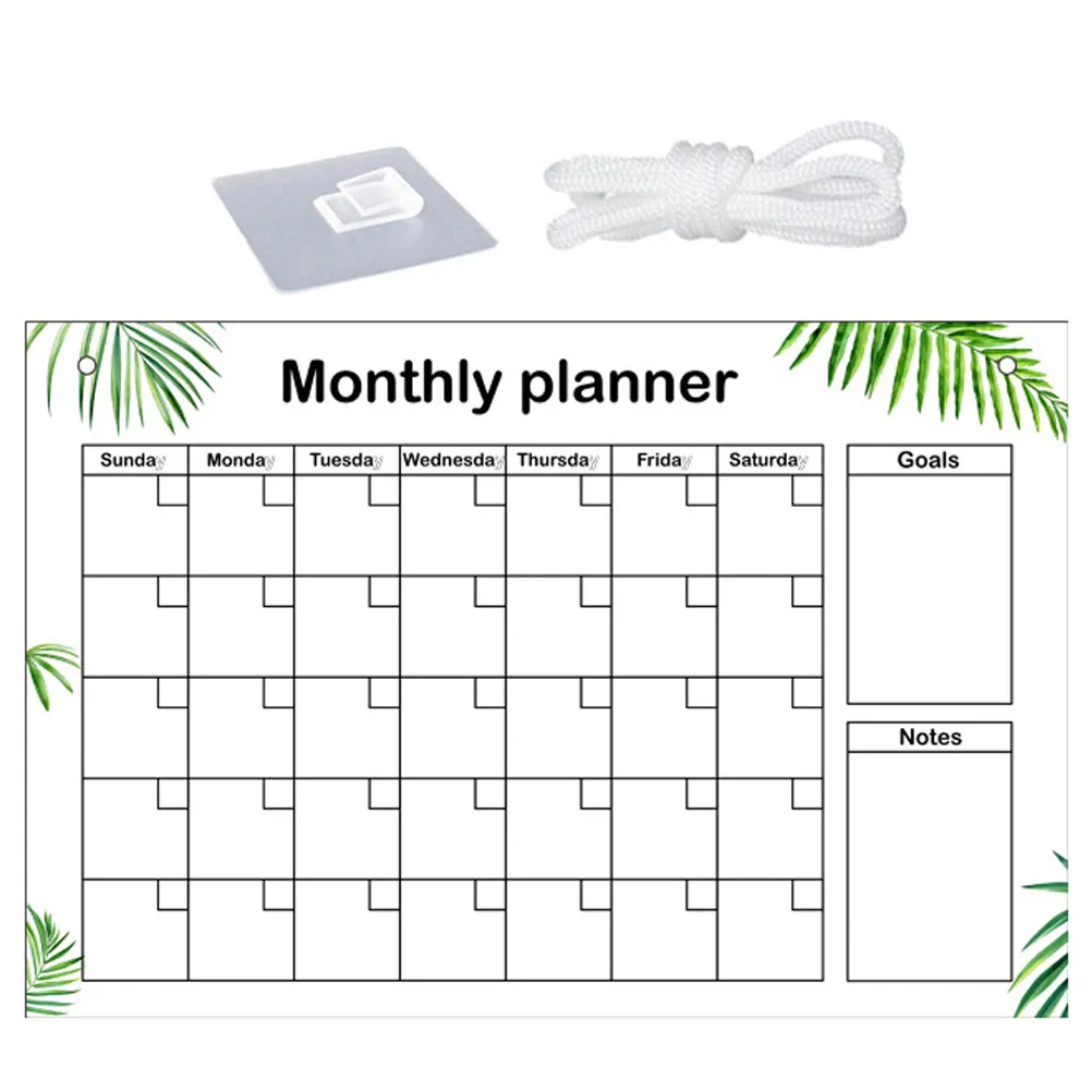 

1Set Clear Acrylic Memo Board Dry Erase Message Board for Kitchen Office Wedding Party Wall Decoration Home School Office